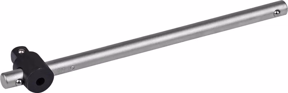 Schmith - Maniglia a T scorrevole 1/2", 250 mm, serie PRO, acciaio CrV, chiave a cricchetto, set di chiavi, accessori per utensili, adattatore per inserti a bussola per officina