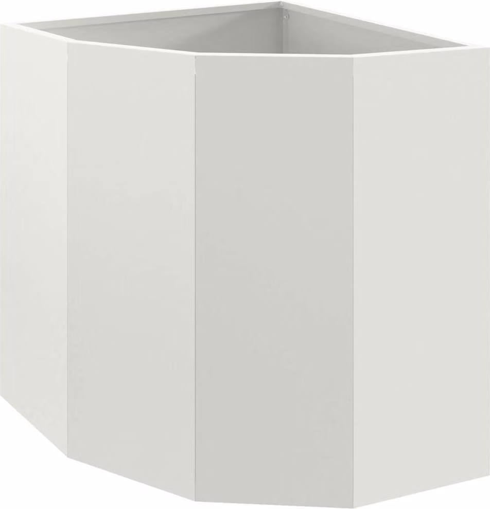 Vaso d'angolo Bianco 45 x 45 x 50 cm Acciaio