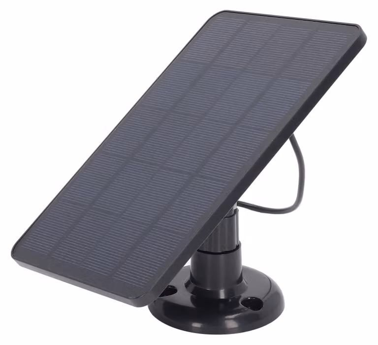 Kit modulo solare da 10W, con connettore Micro-USB, pannello solare, colore nero