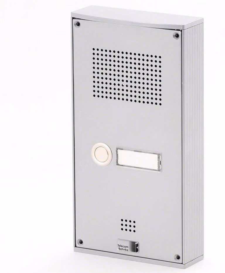 Citofono Behnke Serie 5, kit da incasso a parete con 1 pulsante,