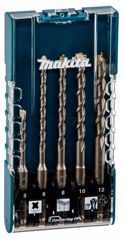 Makita E-15724 SDS-PLUS Steinbohrer-Set 5 Teile