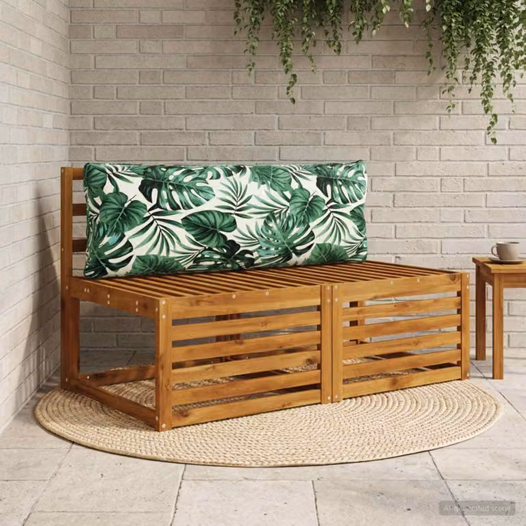 Cuscino per schiena PUTTEN vidaXL con rivestimento lavabile, fantasia floreale verde, 100% poliestere