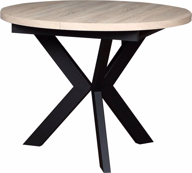 FURNLUX Tavolo da pranzo Agnes Beige 100cm / Colore principale: Beige / Dimensioni: 100 x 76 x 138 cm