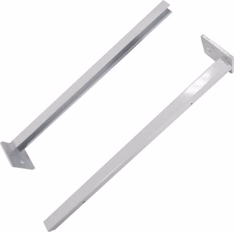 Set 2 staffe reggimensola in metallo 40 cm