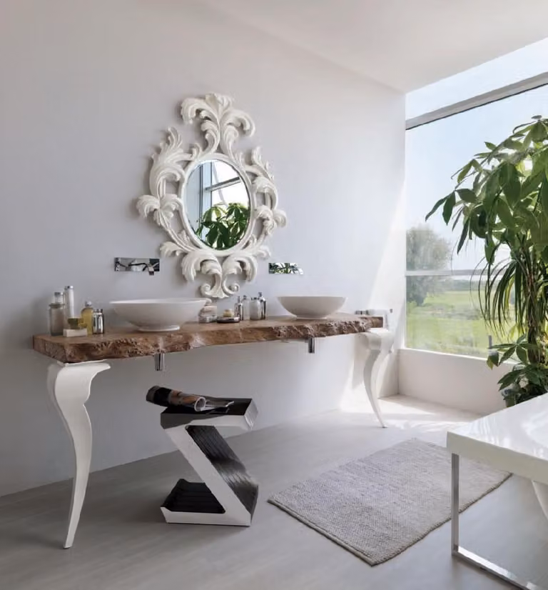 Holztisch für Waschtische Waschbecken Design Tisch Holztisch Bad Waschtisch