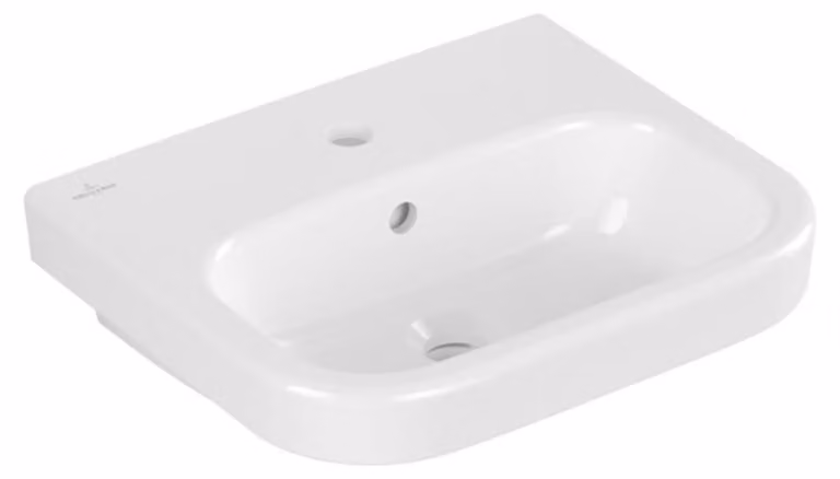 Villeroy & Boch Architectura lave-mains, rectangulaire, trou pour robinetterie au centre, avec trop-plein, 450x380mm, 43734501, 43734501