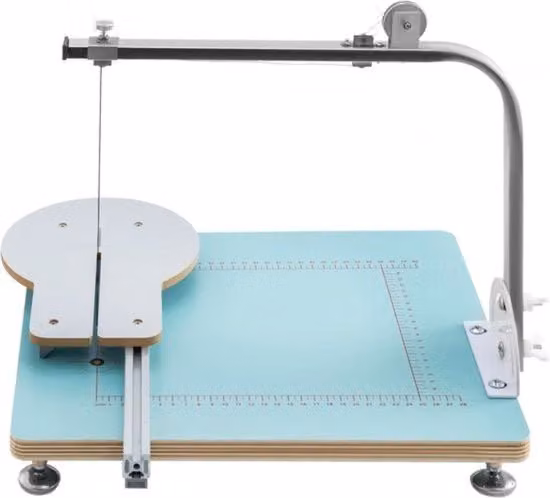 Taglieratrice per schiuma a filo caldo Parel Katoen con angolo regolabile e interfaccia facile da usare, colore blu