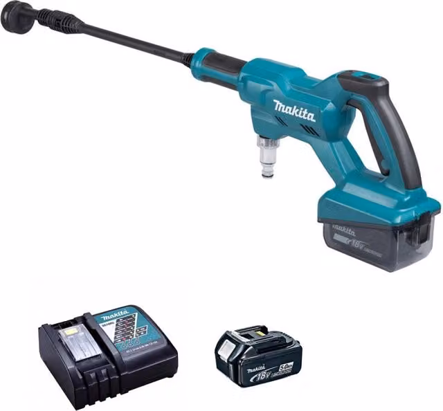 Idropulitrice a batteria Makita LXT DHW180RT1-SK con batteria da 5,0 Ah e caricabatterie rapido DC18RC