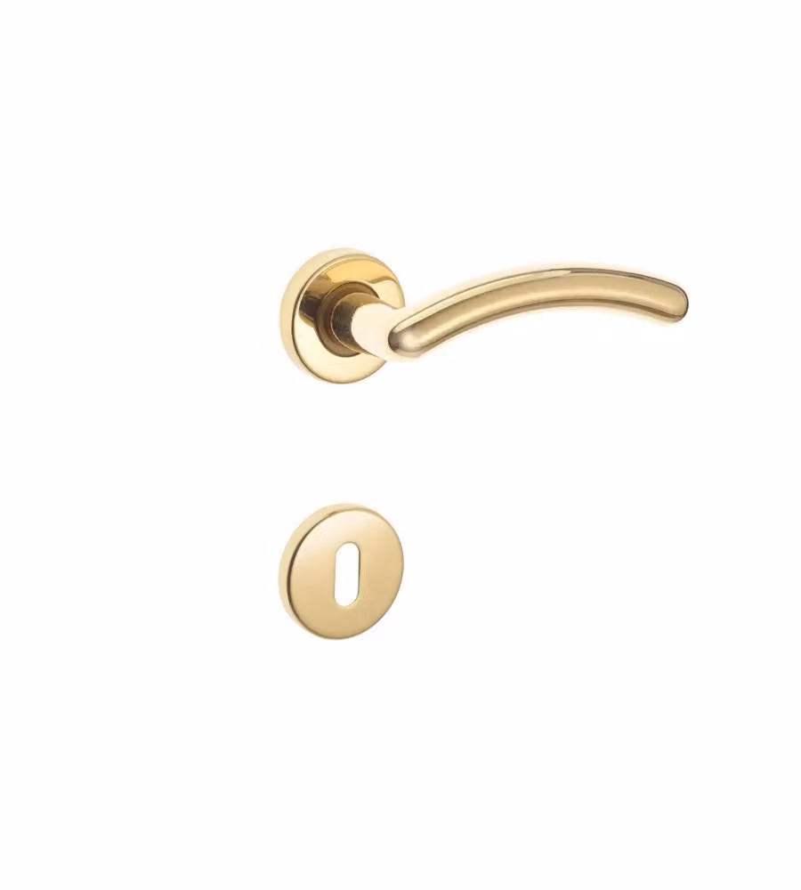 Maniglia Nove in Ottone Lucido - Design Elegante