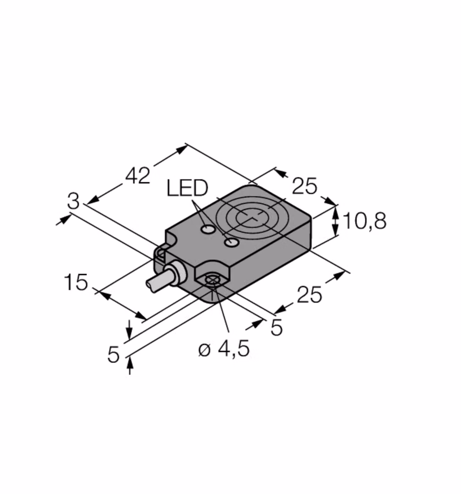 1662001 - BI8U-Q10-AP6X2, sensore induttivo Uprox