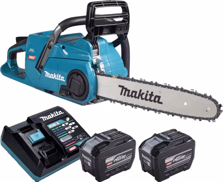Makita UC 015 GE201 Sega a catena a batteria 40 V max. 35 cm Brushless + 2x batteria 8,0 Ah + caricabatteria