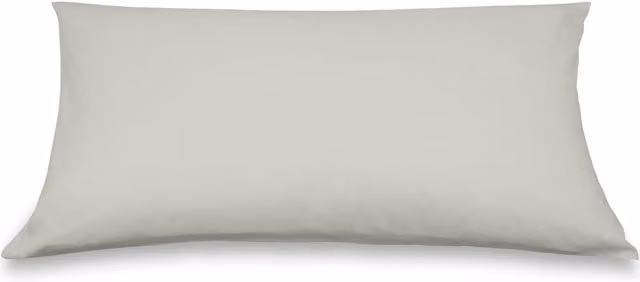 Federa copricuscino DaunenStep Oasi Deluxe in cotone bianco