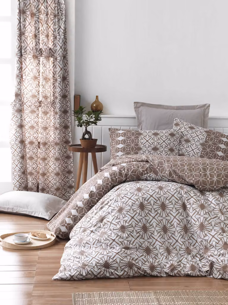 L'Essentiel Linge de Maison, Adal- PRL2227, marrone, piumino, 100% cotone ranforce