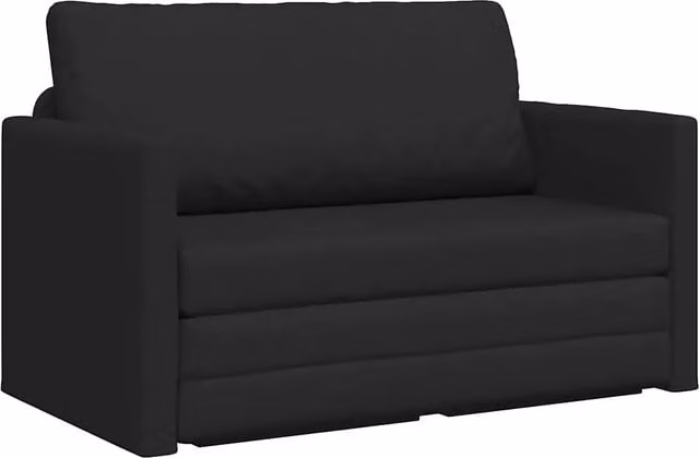 Divano letto | Sof¨¤ letto | Letto singolo 110cm Nero Tessuto