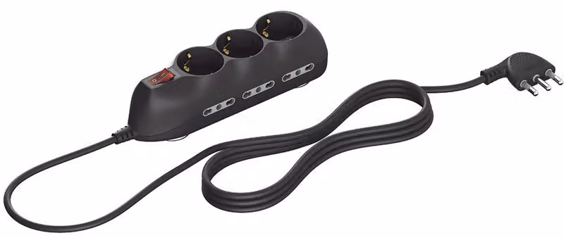 bticino 3699GB prolunghe e multiple 9 presa(e) AC Nero