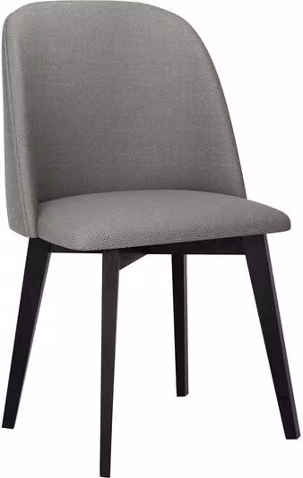 Sedia da cucina imbottita AFTON 5 - nero / grigio