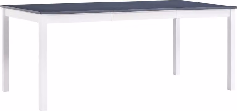 Maison Exclusive - Tavolo da pranzo bianco e grigio 180 x 90 x 73 cm in legno di pino