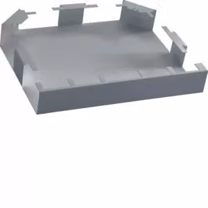 Raccordo a T Hager in acciaio DABA 50x80 mm, alluminio bianco DABA5008079006