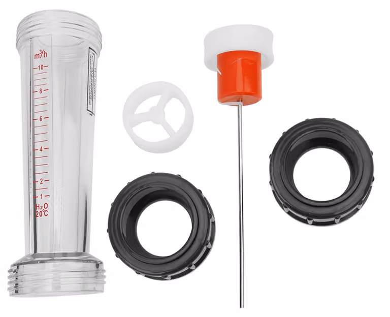 Misuratore di portata volumetrica LZS-50 (D) con tubo in plastica, alta precisione, intervallo di misurazione da 1 a 10 m³/h