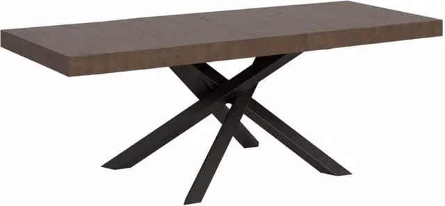 Tavolo allungabile Itamoby Volantis Premium rettangolare colore noce con gambe antracite L/P: 200/304 x 90 cm – 1
