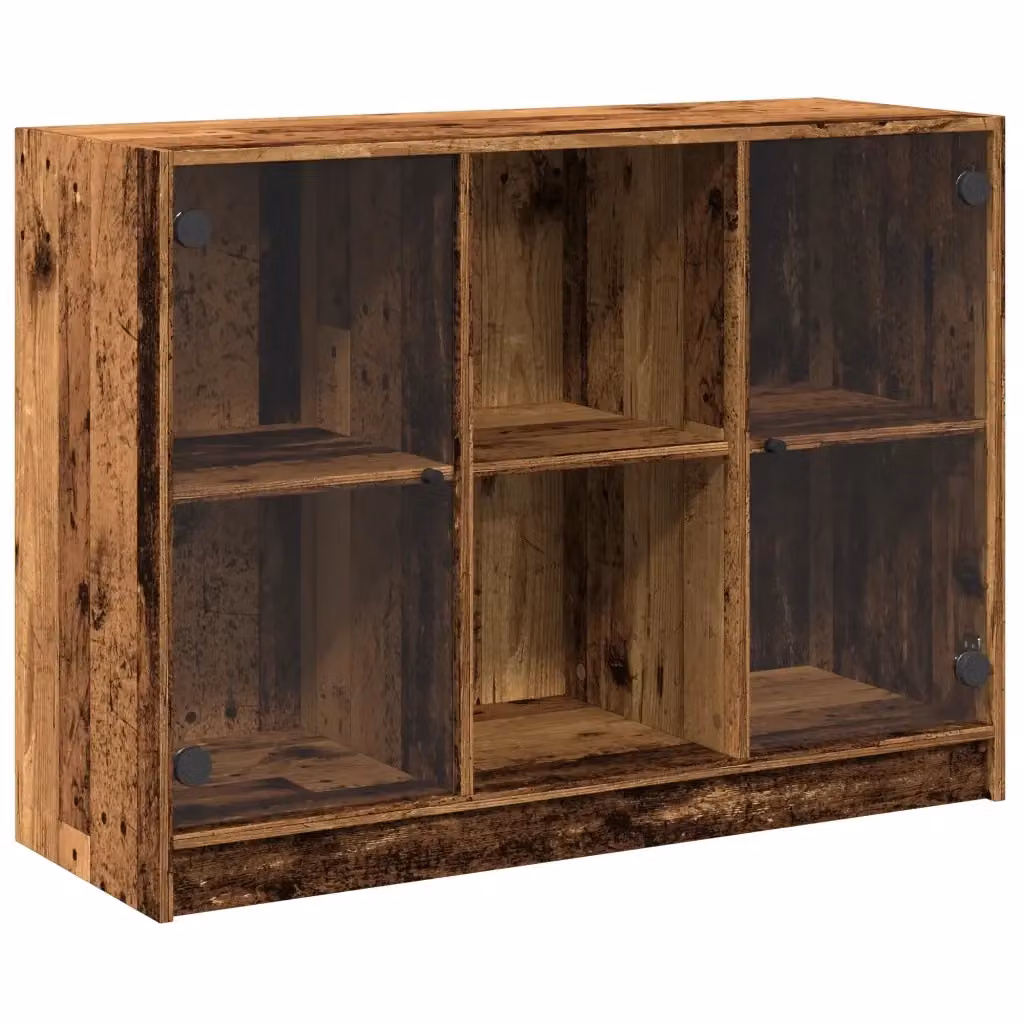 Credenza Buffet Design Mania in Legno Antico Marrone per Cucina e Soggiorno L: 102 cm, P: 37 cm, H: 75,5 cm – 2