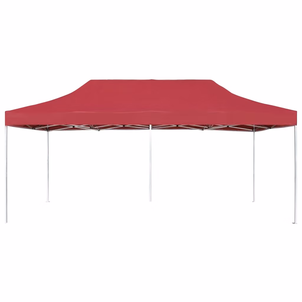 vidaXL Tenda professionale per feste pieghevole in alluminio 6×3 m rosso vino