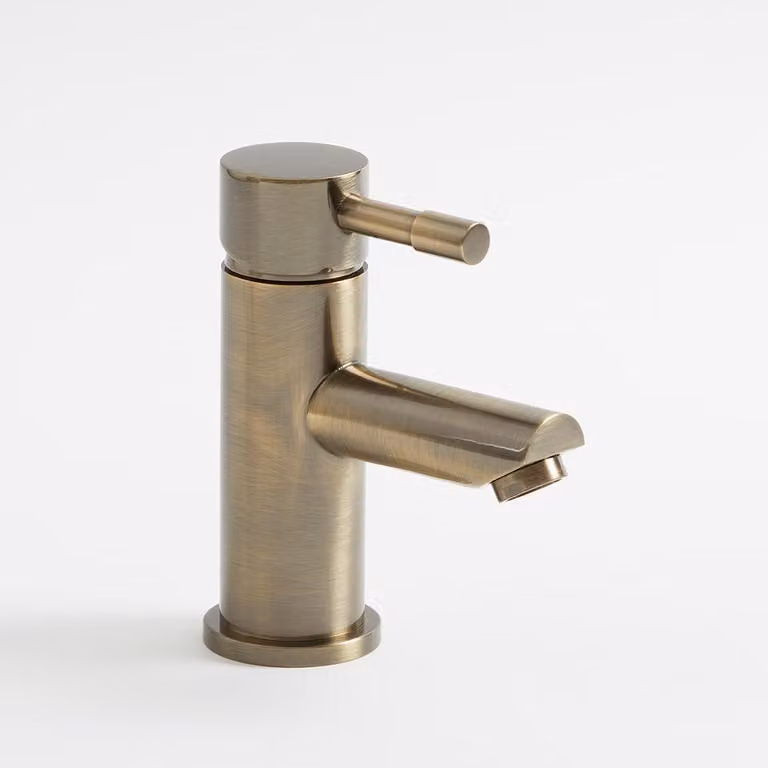 Rubinetto Miscelatore per Lavabo Monoforo - Ottone Spazzolato