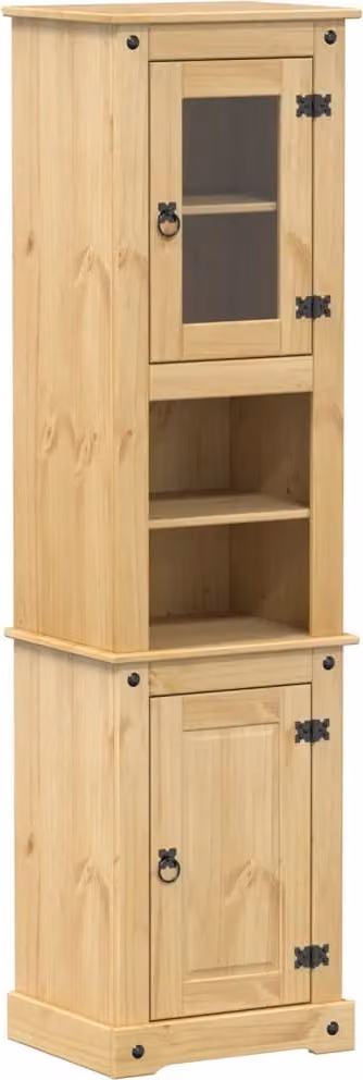 Mobile da Bagno 50x40x185 cm in Legno Massello di Pino