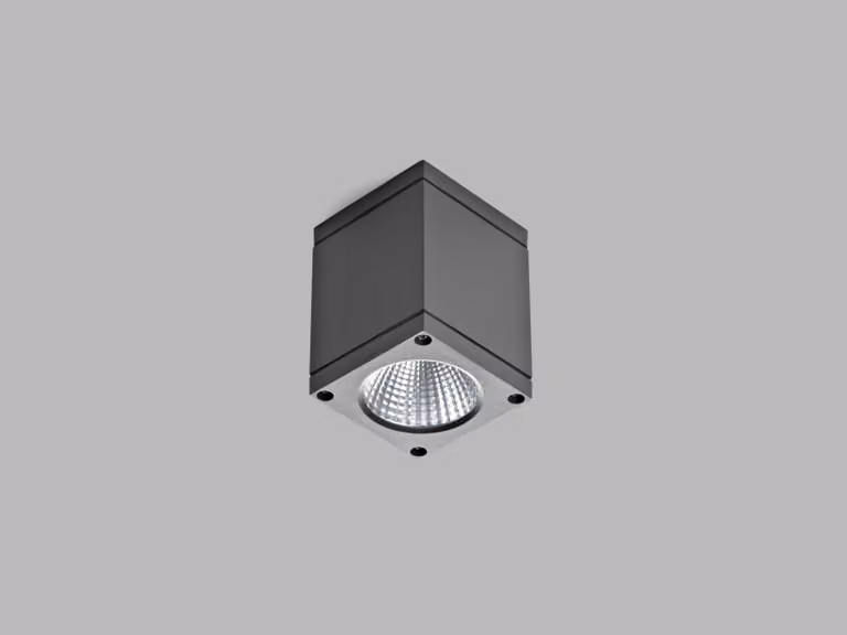 LED2 5130334D Lampada da soffitto per esterni KUBO, A DALI/PUSH 6W 3000K antracite