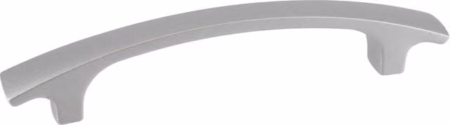 Set di 25 maniglie a barra Metalstyle 7132 in alluminio spazzolato colore argento, larghezza 96 mm