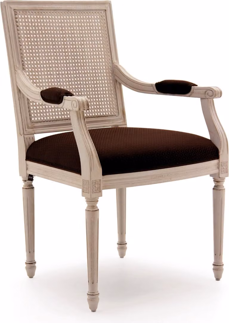 Esszimmer Stühle Design Textil Luxus Beige Esszimmerstuhl Stuhl mit Armlehne