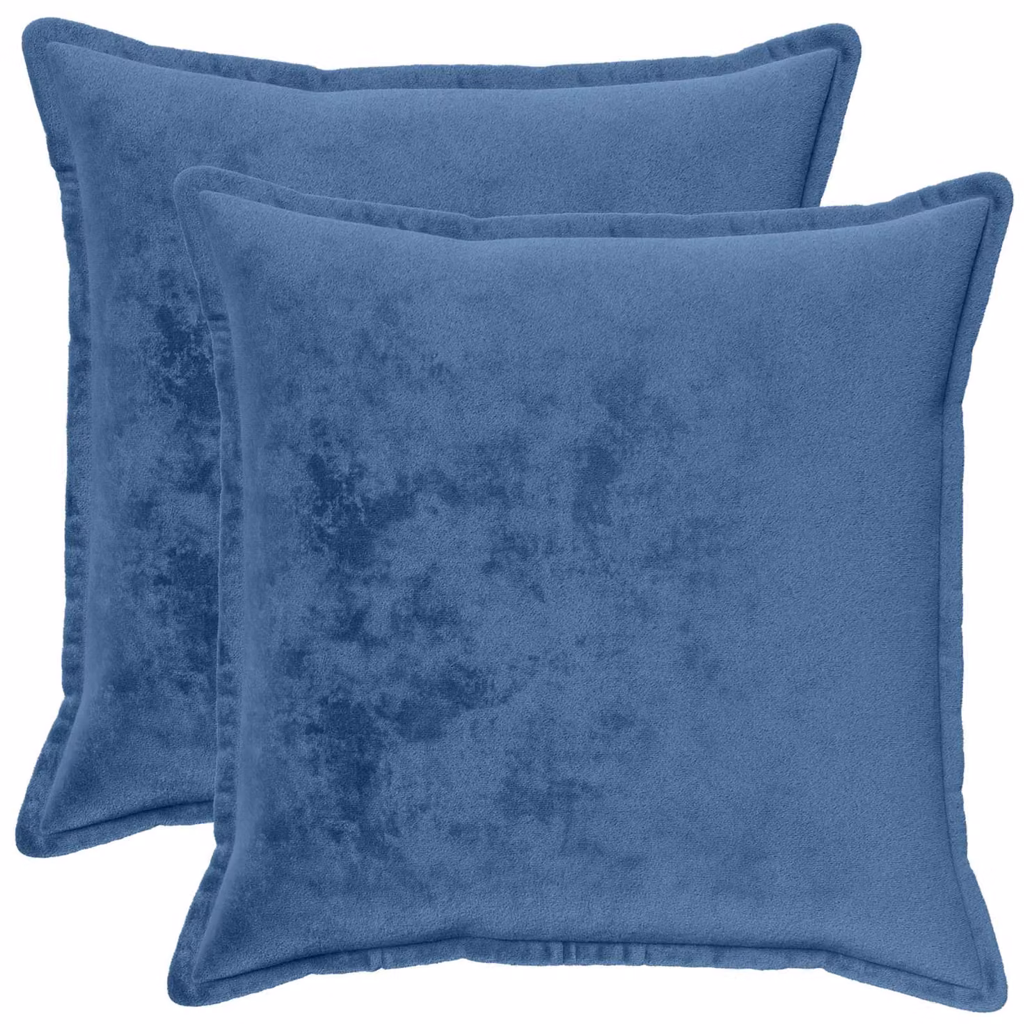vidaXL Federa 2 pcs HOUTEN Azzurro 55 x 55 cm Flanella