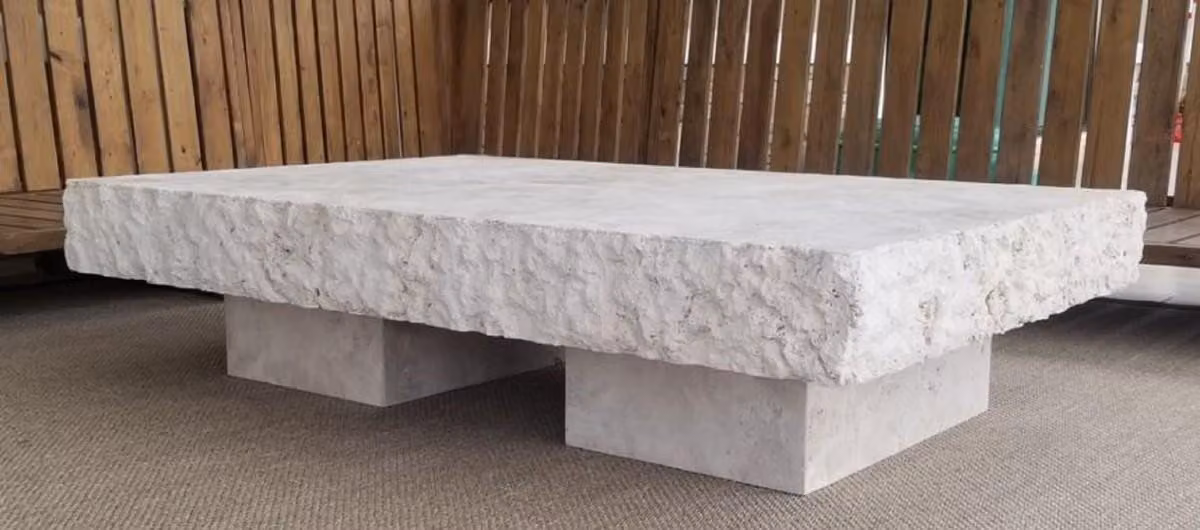 Casa Padrino Tavolino bianco 110 x 70 x H. 35 cm - Tavolo da soggiorno moderno in marmo - Mobili da soggiorno in marmo