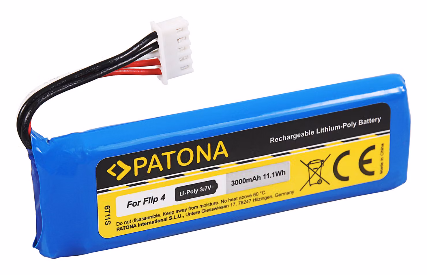 Batteria JBL Flip 4 3000mAh 3,7V Li-Pol GSP872693 01