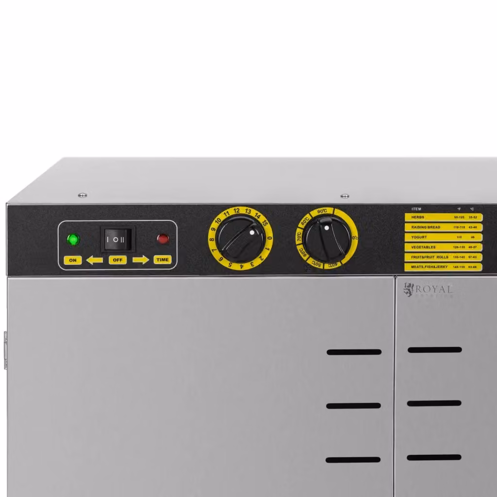 Essiccatore alimentare professionale HELLOSHOP26 con 24 vassoi in acciaio inossidabile e alluminio, colore argento, dotato di timer e vetro temperato – 2