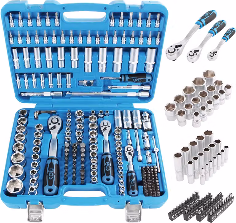 Set di chiavi a bussola, 192 pz, Pro Torque