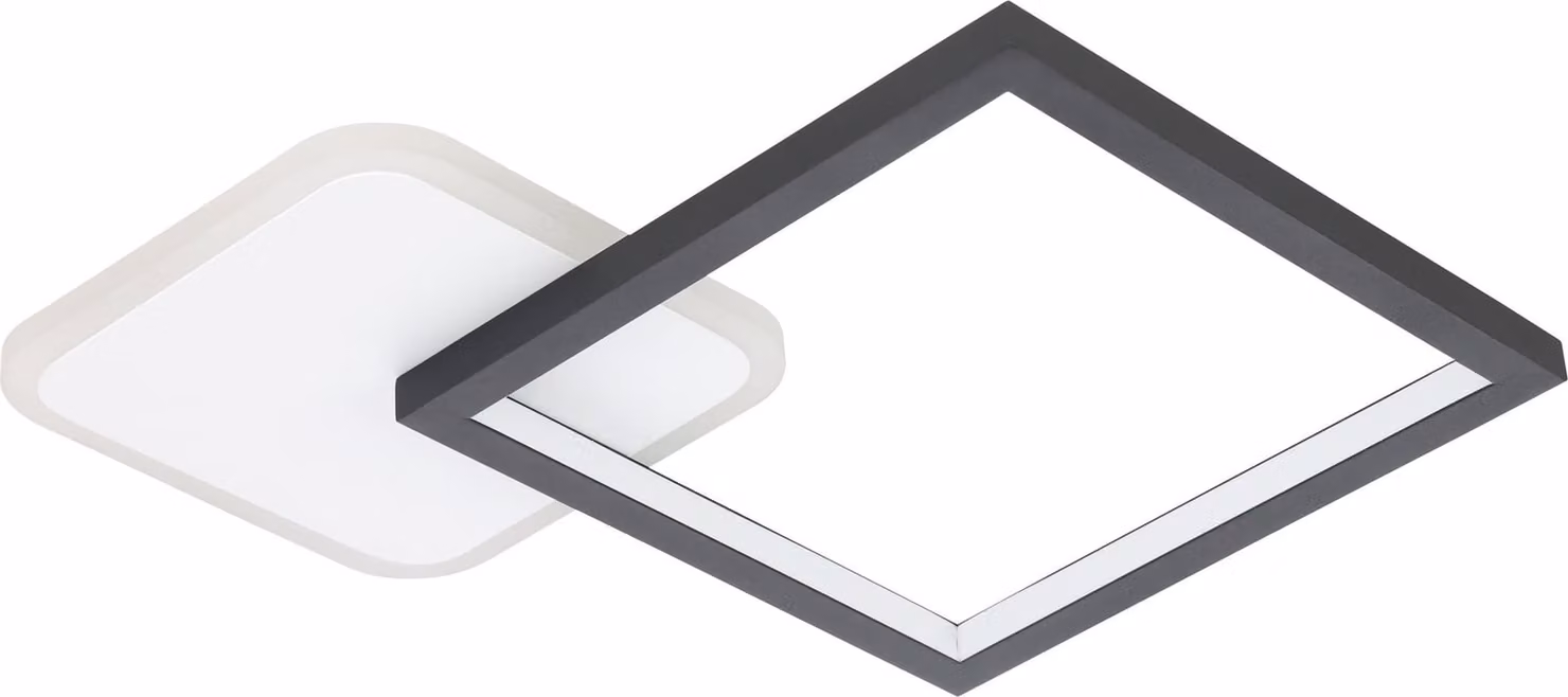 Eglo 900422 GAFARES Plafoniera LED 15W 330x330mm nero bianco colore luce regolabile dimmerabile