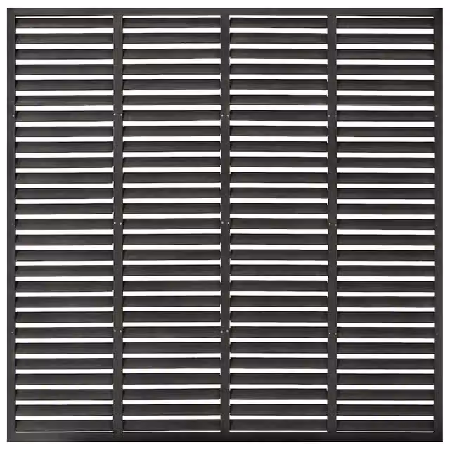 Recinzione da Giardino | Recinzione a Persiana in WPC 180x180 cm Grigio Scuro