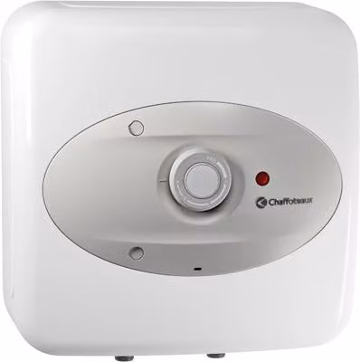 Scaldabagno elettrico verticale Chaffoteaux con serbatoio in acciaio smaltato, colore bianco, capacità 30 litri