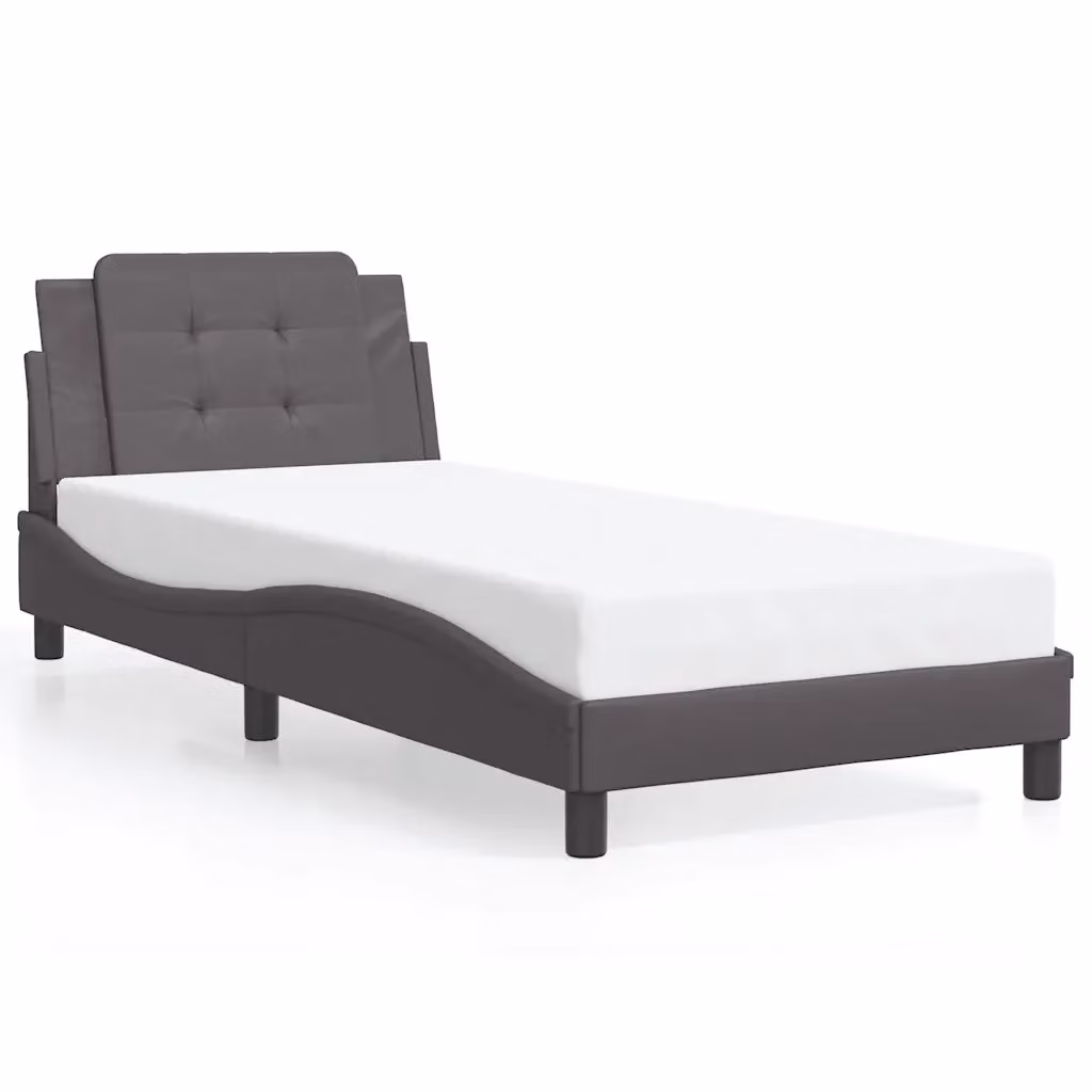 Giroletto senza materasso Zadar vidaXL in similpelle color crema, L/P/H: 90 x 200 cm – 2