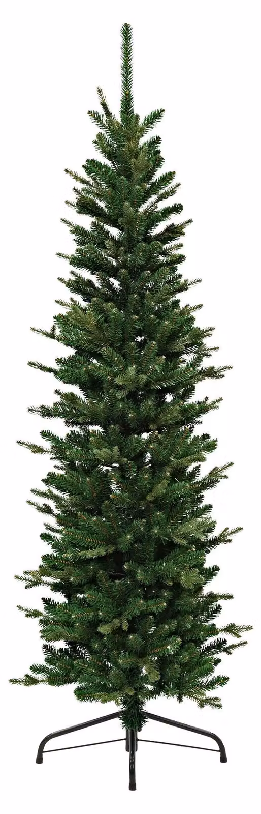 ECD Germany: Albero di Natale artificiale, 150 cm, decorazioni natalizie per interni, abete naturale, albero di Natale verde con base, albero artificiale sottile, modello 689