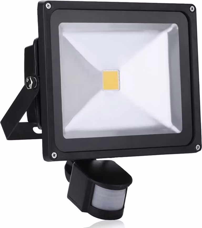 Greenmigo 30W LED Floodlight con sensore di movimento Proiettore da esterno Lampada di sicurezza LED 3000K Bianco caldo/Bianco caldo Proiettore da esterno Impermeabile IP65 per giardino Garage Campo sportivo