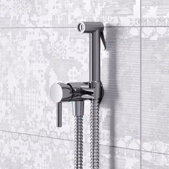 Kit Bidet Paffoni - Set di miscelatori a leva da incasso con doccia bidet, cromo ZDUP110CR