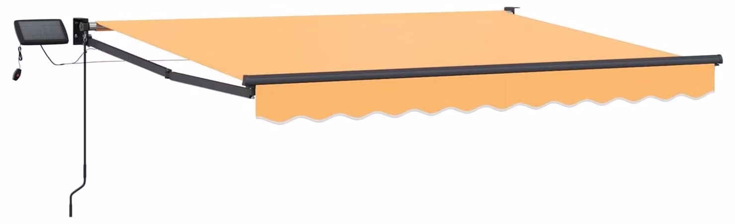 Tenda retrattile manuale con LED Sabbia