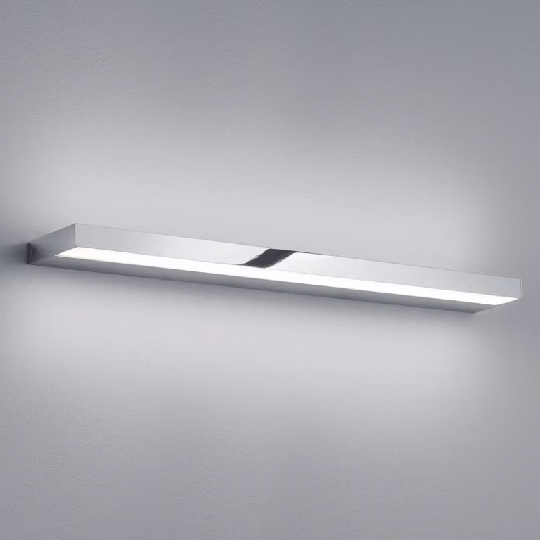 Helestra Applique da parete a LED Slate, Cromo / Argento, Bagno, Alluminio, Moderno, Applique a LED