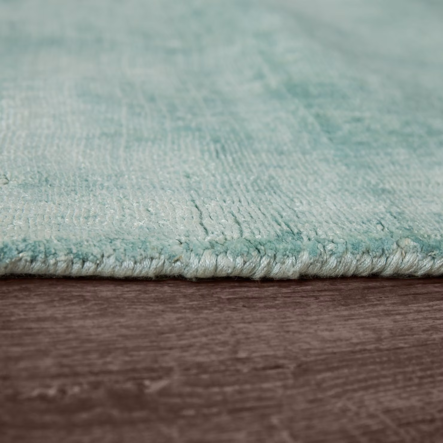 Tappeto vintage Gloria in viscosa verde chiaro, argento e beige L: 150 cm, P: 80 cm – 2