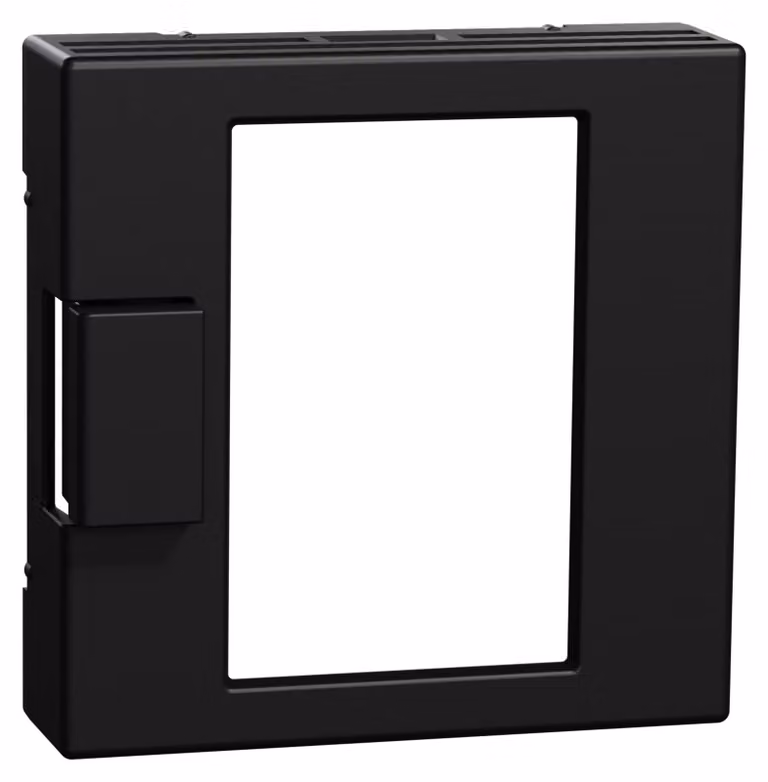 Merten MEG5775-0403 Copripiastra centrale per inserto di termoregolazione universale con display touch.M-Pure nero/opaco