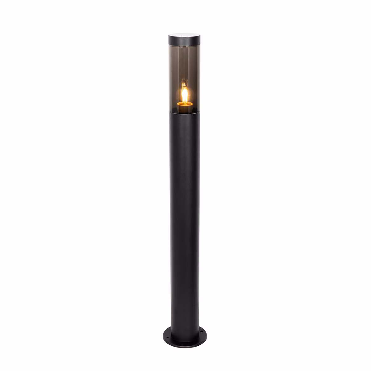 Lampada da esterno moderna a palo, nera, 110 cm, IP44, Rox