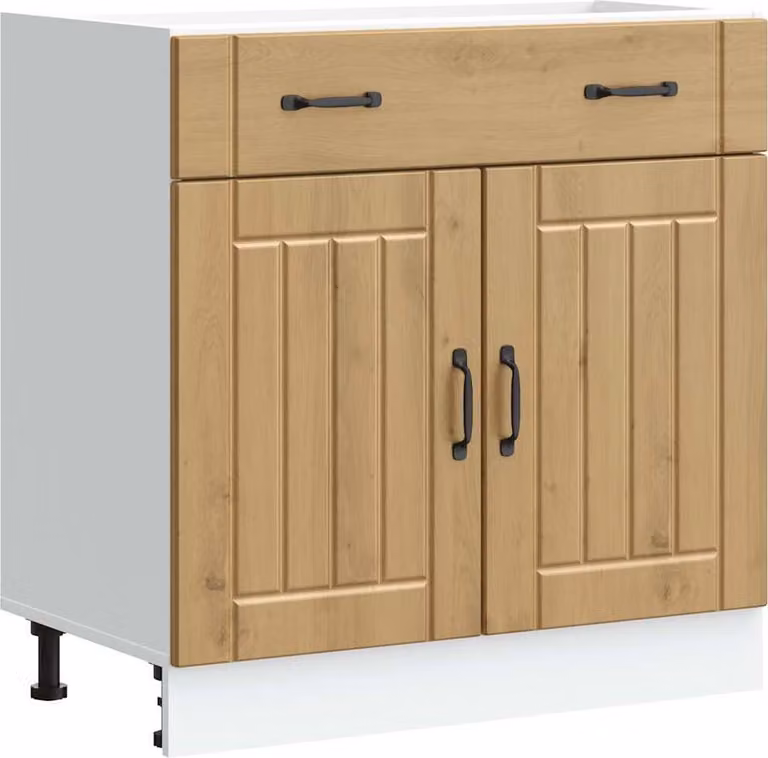 Base da Cucina Lucca Rovere Artigianale in Legno Multistrato