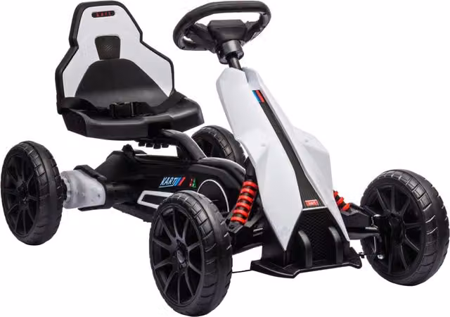 Auto elettrica per bambini 12V ¨C Zephmum ¨C Bianco